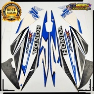 striping honda supra x 125 r 2008 2009 hitam biru   ber