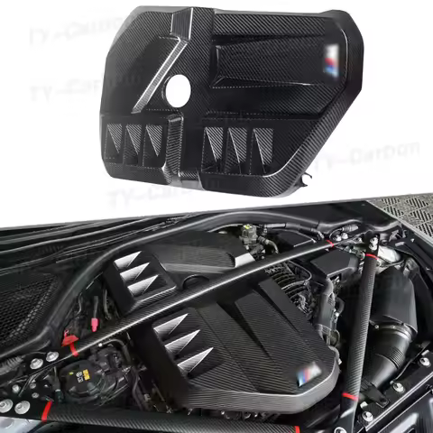 Dry Carbon Fiber Engine Hood Bonnet Cover Cap Inner Engine Hood Cover Trim Fit for BMW G87 M2 G80 M3