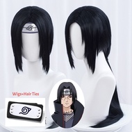 Jecarden Uchiha Itachi Cosplay Wig Anime Naruto Cosplay Wigs Itachi Uchiha 65cm Long Straight Black 