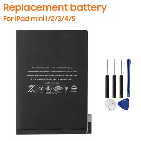 New Replacement Battery A1445 For iPad mini A1512 For iPad mini 2 3 A1538 mini 4 5 A2114 A2133