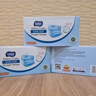 JAMINAN ASLI SENSI MASKER 3PLY EARLOOP / MASKER MEDIS 3 PLY 1 BOX 40