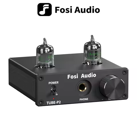 Fosi Audio P2 integrated Portable Headphone Amplifier Vacuum Tube Amp Mini HiFi Stereo Audio with Lo