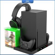 【現貨】Pg-xbx023 Xbox Series X多功能充電主機散風扇底座手柄座Type C充電帶耳機支架