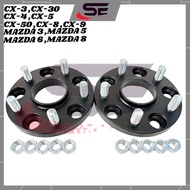 2Biji Tayar Wheel Spacer Adapter Mazda CX3 CX-30 CX4 CX5 CX-50 CX8 CX9 Mazda 3 5 6 8 Wheel Spacer Ri