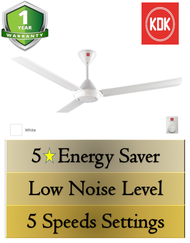 KDK K15V0 Ceiling Fan 60 Inch White (ONE SET 2 UNIT)