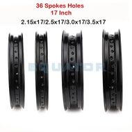 17 inch motorcycle 2.15x17/2.5x17/3.0x17/3.5x17 Inch 36 Spokes Holes Aluminum Alloy Motorcycle Wheel