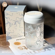 AKS Lulu Bottle, Ribbon, 380ml/500ml, plastic, Tritan, leakproof, lightweight, durable, with straw, 