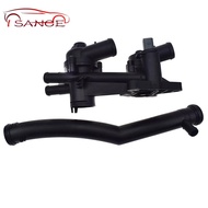 Thermostat flange with temperarura bulb and water tube 03C121065B,03C121111AE For Vw Vento 14-18 1.6