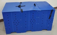 Folding Cage 2 Division Collapsible Plastic for Gamefowl