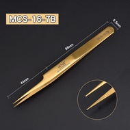 ทวิซเซอร์ต่อขนตา Tweezer คีมต่อขนตา VETUS รุ่น MCS-16-7B สีทอง ทวิตเซอร์ต่อขนตา ของแท้100% ต่อขนตา