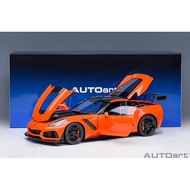 Autoart Diecast 1:18 Scale Chevrolet Corvette C7 ZR1 Orange Diecast  Kereta Model Car