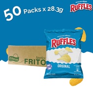 (Carton Deals) Ruffles Original Potato Chips 28.3g x 50