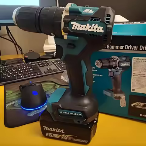 🪚MAKITA DHP487 18V LXT Brushless Cordless Impact Drill Motor Compact Hammer Driver Rechargeable Scre