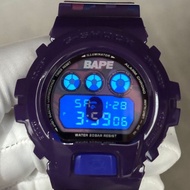 G SHOCK BAPE PURPLE DIGITAL SPORTS WATCHES Bape Purple JAM TANGAN LELAKI & PEREMPUAN CASIO