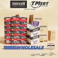 (WHOLESALE) MAXELL CR2032 CR2025 CR2016 GENUINE JAPAN 3V LITHIUM BATTERY cr 2032 CAR REMOTE Perodua 