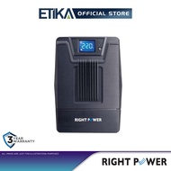 Right Power PowerTank Pro P1250T | 1250VA Uninterruptible Power Supply UPS with USB & Built-in AVR a
