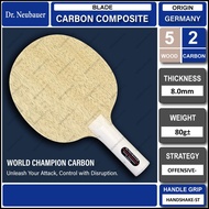 Dr Neubauer World Champion Carbon Composite Table Tennis Blade Paddle Bat Racket Ping Pong Handshake