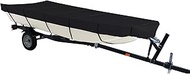 iCOVER 14ft Jon Boat Cover- Water Proof Heavy Duty Trailerable Jon Boat Cover,Fits Jon Boat 14ft Lon