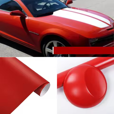 150cm Red Matt Matte Flat Wrap Vinyl Covering Film Sticker Decal Roll Sheet with Air Bubble Free 60i