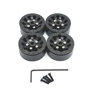 4ชิ้นโลหะล้ออัพเกรด Hub ริมสำหรับ WPL C14 C24 C34 C44 B14 B36 FY JJRC อัพเกรดชิ้นส่วน Rc รุ่นตีนตะขา