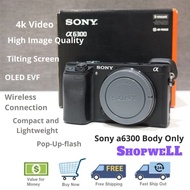 Sony a6300 Black Unit Digital APSC Mirrorless Camera - Used Kamera Set Camera Body only