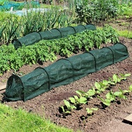 ENDY Greenhouse Tunnel, Collapsible Green Mesh Shade Net Cover, Quick Release Metal Frame Portable U