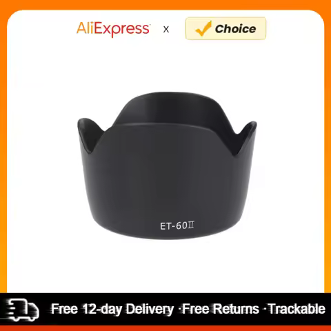 ET-60II Flower Lens Hood for Canon EF 75-300MM F/4-5.6 III EF-S 55-250mm f/4-5.6 IS ET-60II Fower Le