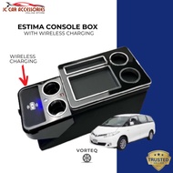 VORTEQ Toyota Estima Console Box Wireless Charging ACR30 ACR50 Previa Naza Ria Arm Rest USB