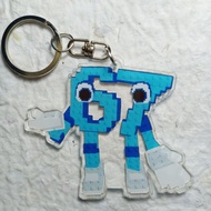 Ganci 67 six seven Steal A Brainrot keychain key chain 67 Brainrot