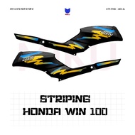WIN02b Honda Win 100 Sticker Variation Striping Sticker Win 100 Old Striping Sticker Scotlite Motor 