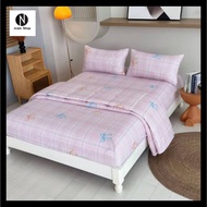 Jcam 3 in 1 Ribbon Design Bedsheet QueenSize Bedsheet Double Size Bedsheet Single bedsheet