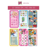 CARTOON savings card - 6 million (including 6 cards with slot + 6 plastic laminated card cards)