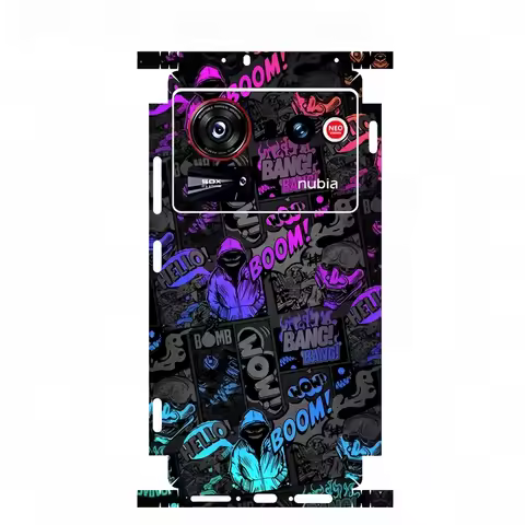 Colorful Sticker for Nubia Z80 Z70 Ultra Z50 Ultra 5G Back Screen Protector Hing Side Skin Protectiv