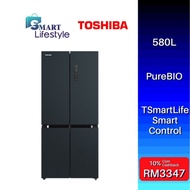 Toshiba Multi Door Refrigerator 580L GR-RF608WI / GR-RF610WE-PGY/ Hitachi 4 Doors Inverter Refrigera