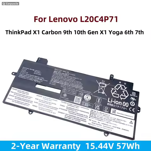 Original L20C4P71 L20D4P71 SB10T83217 5B10W13974 Laptop Battery For Lenovo ThinkPad X1 Carbon 9th 10