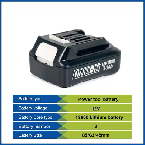 For Makita 12V Tools Batteries 2.5Ah 3Ah 18650 Li-ion Battery For Makita 10.8V 12V BL1021B BL1041B B
