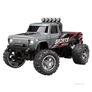 มินิ RC Monster Truck ของเล่นสําหรับเด็กแบบพกพาขนาดเล็ก 1:64 ขนาด RC รถยนต์พร้อมไฟสําหรับคริสต์มาสวั