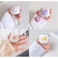 【Stock Ready】Cartoon Case with Chain Compatible For Baseus Bowie E19/E20 Silicone Transparent Earpho