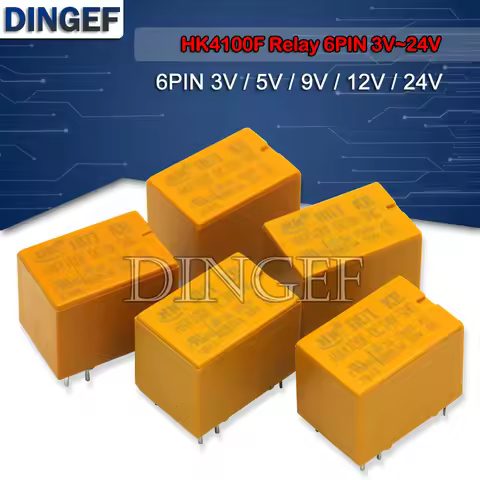 Relay HK4100F-DC12V-SHG HK4100F-DC5V-SHG 6 pin 3A 3V / 5V / 9V / 12V / 24V HK4100F-DC24V-SHG HK4100F