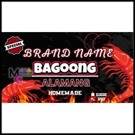 ◮ Bagoong/ Alamang Sticker Label (120ml)