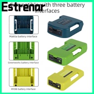 ESTRENAR Battery Adapter Holder, 40V Lithium Portable Belt Clip, Gifts Multifunctional USB Type-C Ch