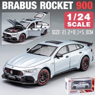 LEO 1:24 Benz Brabus Rocket 900 Diecast โมเดล รถอัลลอยด์รถยนต์ของเล่นคอลเลกชันของขวัญสําหรับเด็กชายส