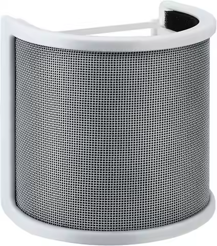 Mic Pop Filter White Microphone Windscreen Compatible with HyperX QuadCast S White