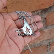 Conan Gray Found Heaven Star Couple Necklace Two Necklaces Two Pendants Stainless Monel