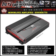 db drive SA2000.1D Monoblock Amplifier For Car (2000 Watt)