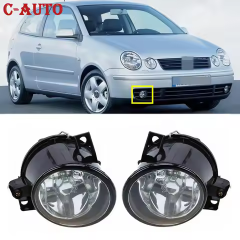 Car Front Fog Lights Halogen Fog Lamps For Volkswagen POLO 9N / MK4 2001 2002 2003 2004 H3 12V 55W D