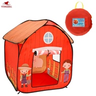 Kids Play Tent Pop Up Barn Play Tent No Installation Foldable Play Tent Portable Playhouse Tent Oxford Cloth Play Tent House  SHOPSKC8355