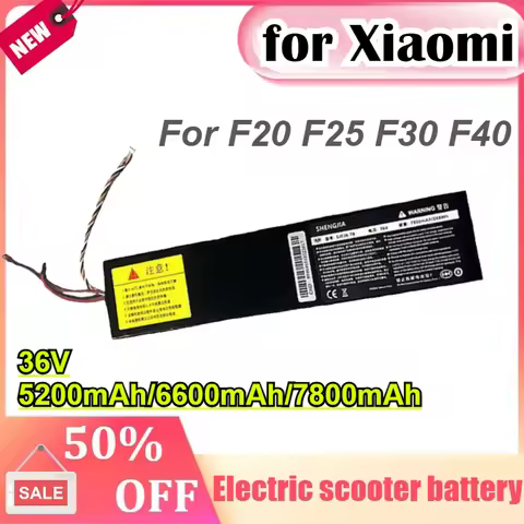 36V 5200mAh/6600mAh/7800mAh for Xiaomi Ninebot F20 F25 F30 F40 Electric Scooter Replacement Lithium 