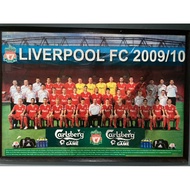 Liverpool Fc2009/2010 Size 1.5 x 0.8 Meters Old Poster Authentic Free Gift Bia Rare Plastic Wallpape