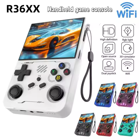 R36XX Retro R36S Handheld Video Game Console R36 Ultra IPS Screen 128GB Preloaded Games Portable Poc